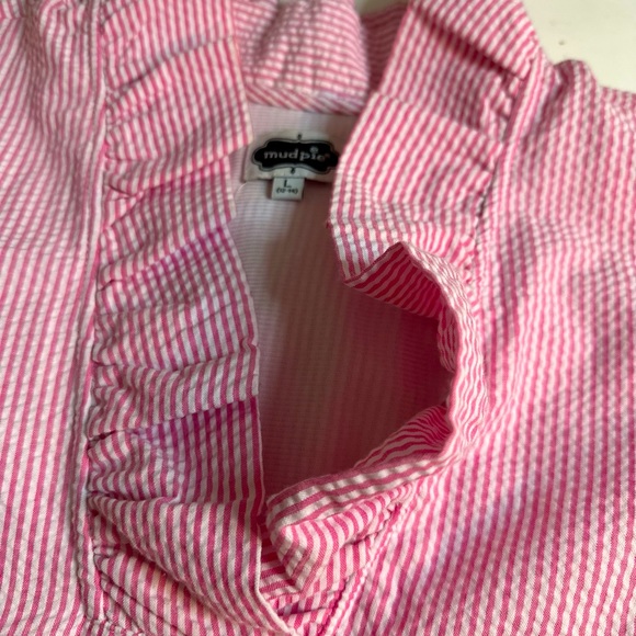 Mud Pie Sailer Seersucker Dress - Picture 3 of 6